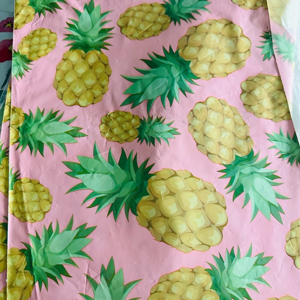 Polymailer (10) Pineapple Print Pink